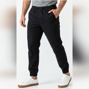 ZARA Black Denimwear Jogger Pants Cotton Blend Size XL